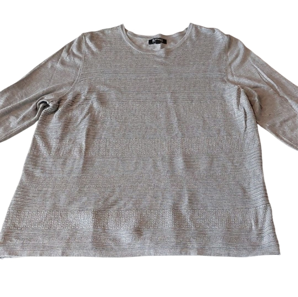 Buffalo David Bitton Lightweight Gray Sweater XXL EUC